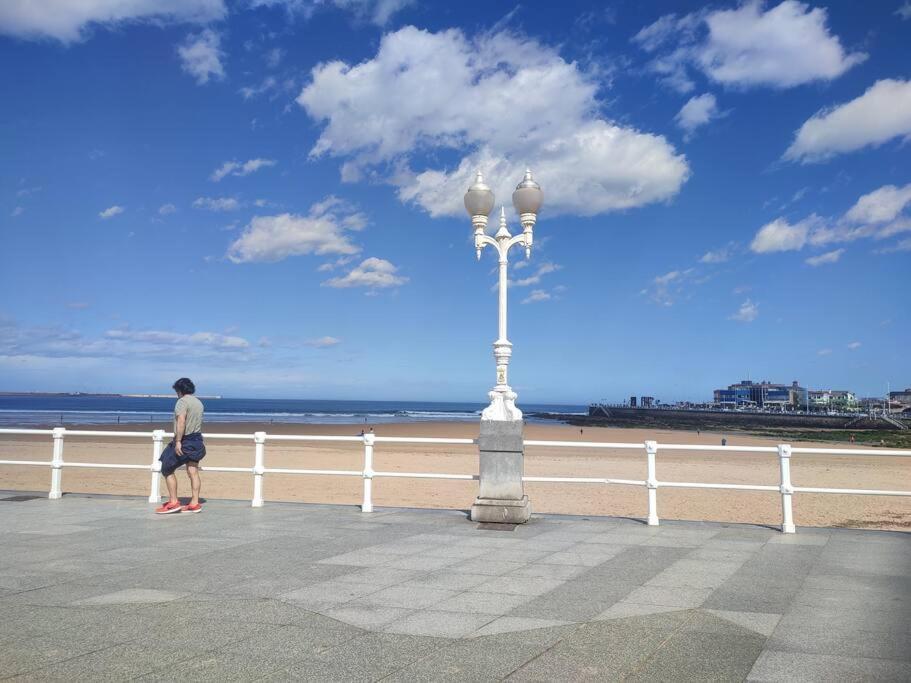 178A Mar De Gijon Apto Con Vistas Zewnętrze zdjęcie